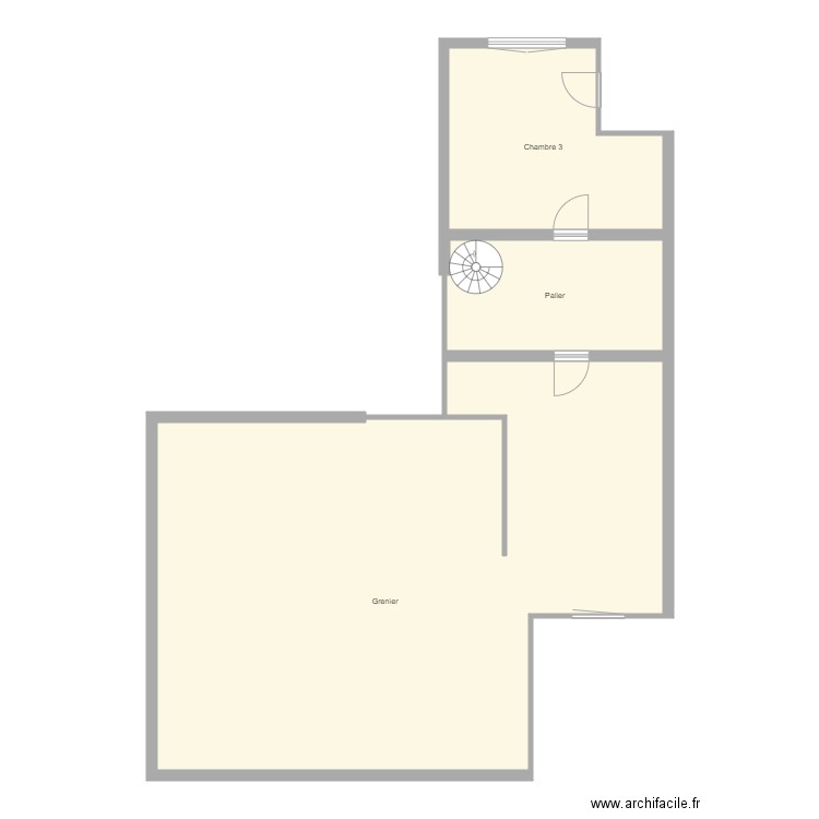 Croquis RAMM 2ème étage. Plan de 0 pièce et 0 m2