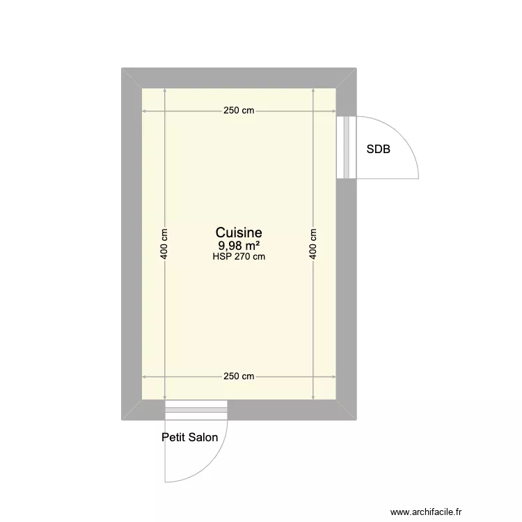 maison Walcourt SDB. Plan de 