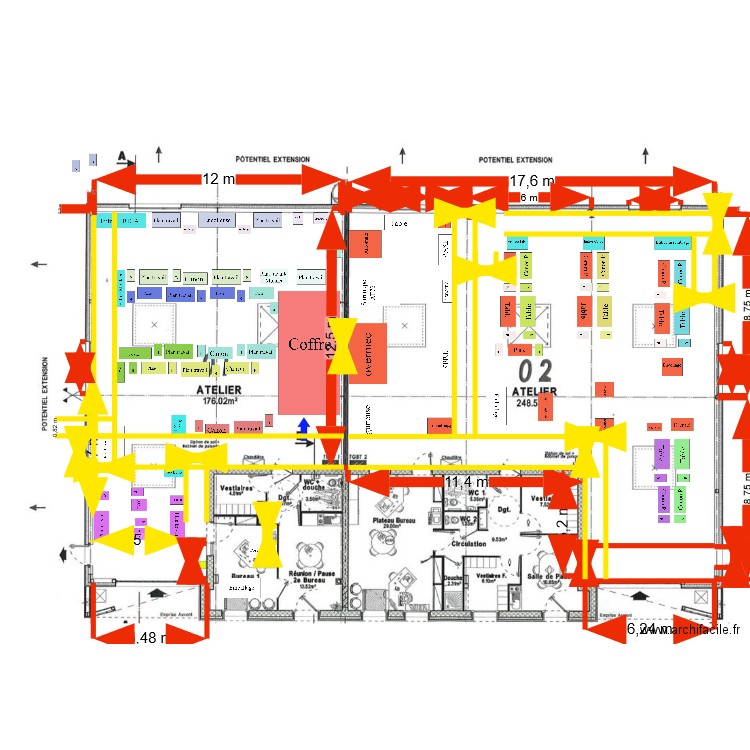 Batiment Relais Travail V2. Plan de 0 pièce et 0 m2