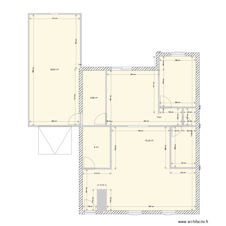 Maison Vaugouin. Plan de 4 pièces et 113 m2