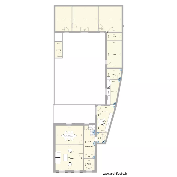 Laure et Benoit avec d&eacute;pendances. Plan de 