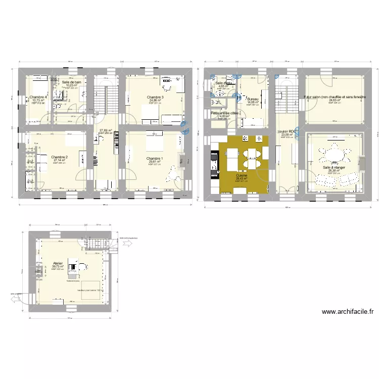 maison. Plan de maison. Plan de
