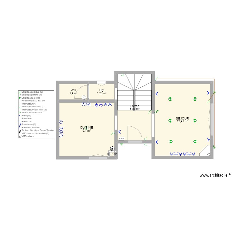 Angèle Guillet. Plan de 0 pièce et 0 m2