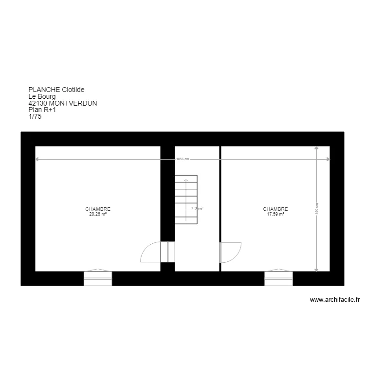 VV PLANCHE 42130 Montverdun. Plan de 