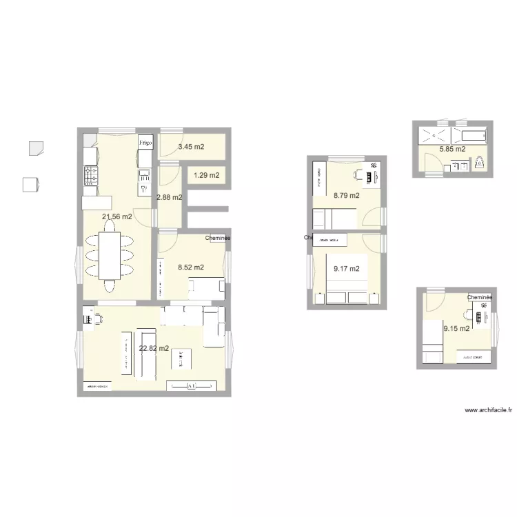 Aménagement Option Avancée BIS. Plan de Aménagement Option Avancée BIS. Plan de