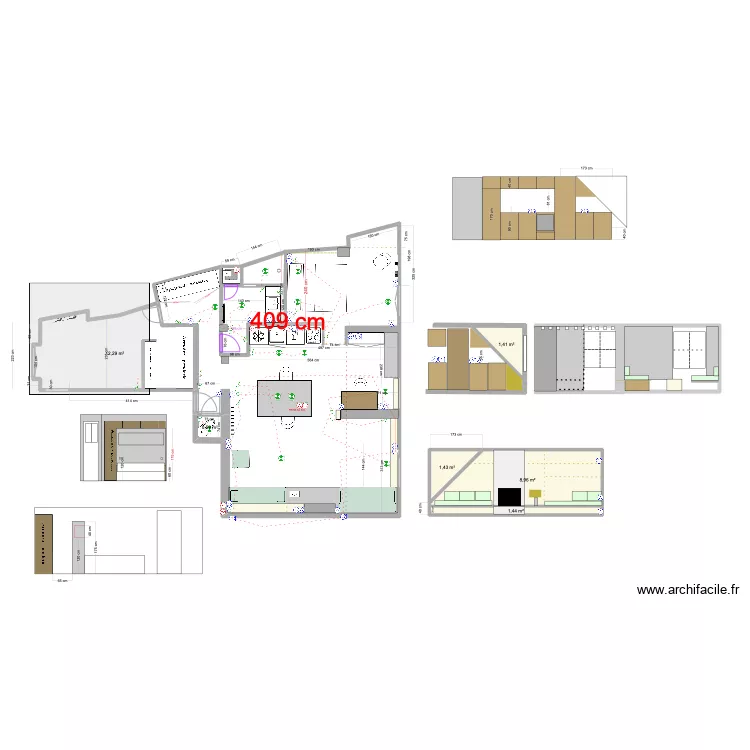 SAINT FIACRE MOQUETTE. Plan de 