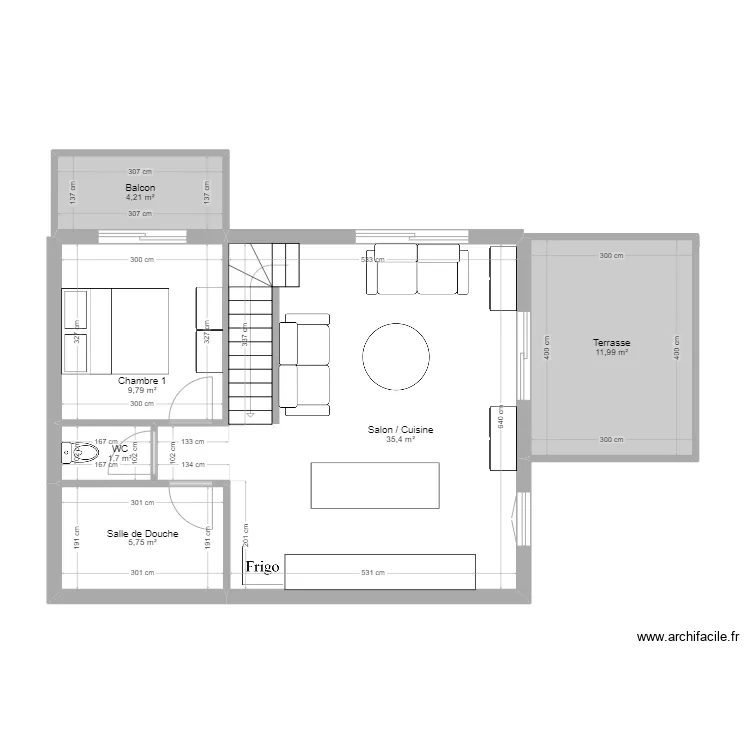 Chalet Julie. Plan de 