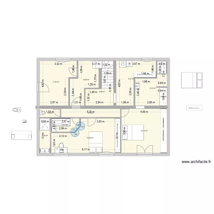 MAISON UR ONEA rdcV14. Plan de 