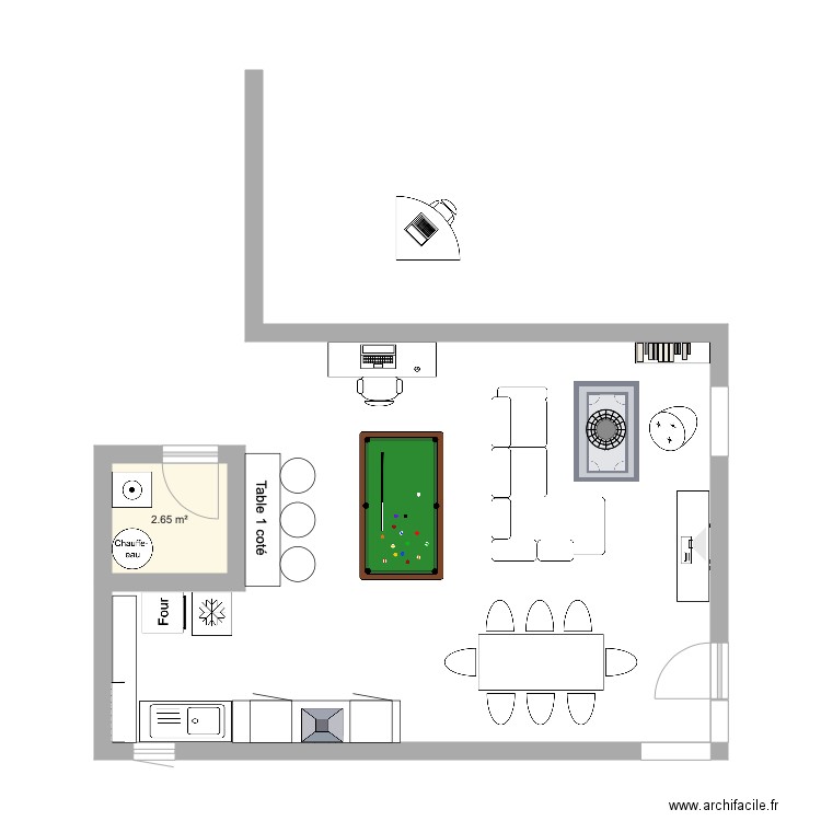 appart v3. Plan de 0 pièce et 0 m2