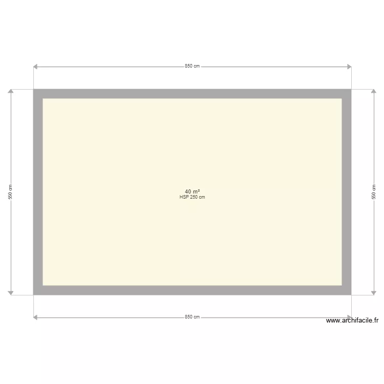 Projet extension. Plan de 