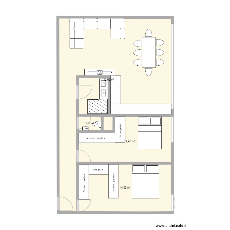 pls. Plan de 0 pièce et 0 m2