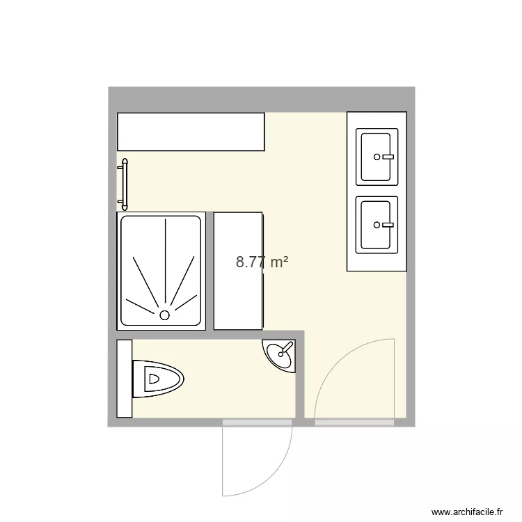 Salle de Bain RdC 3. Plan de Salle de Bain RdC 3. Plan de