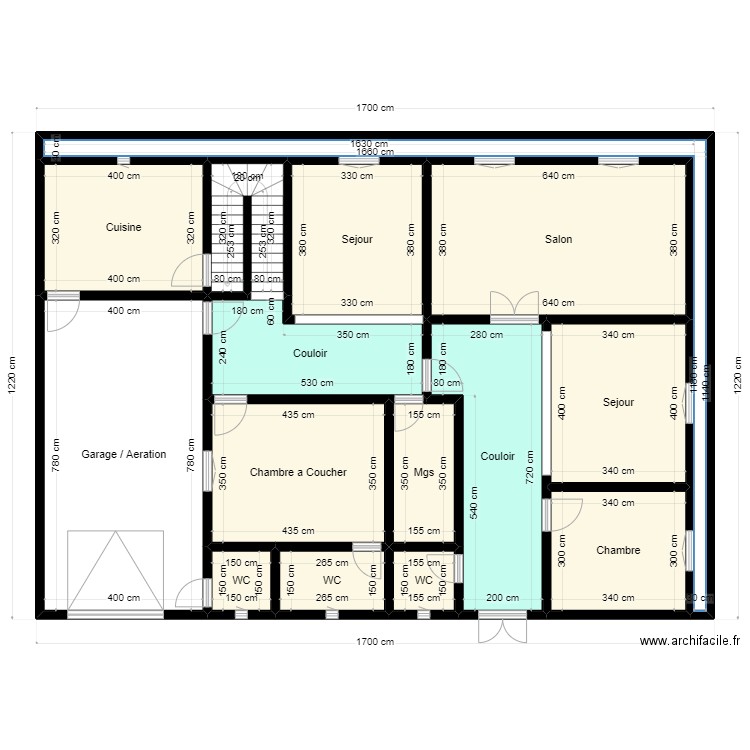 Plan de Terrain 17.1mx12m Client 31 37 97 55. Plan de 15 pièces et 176 m2