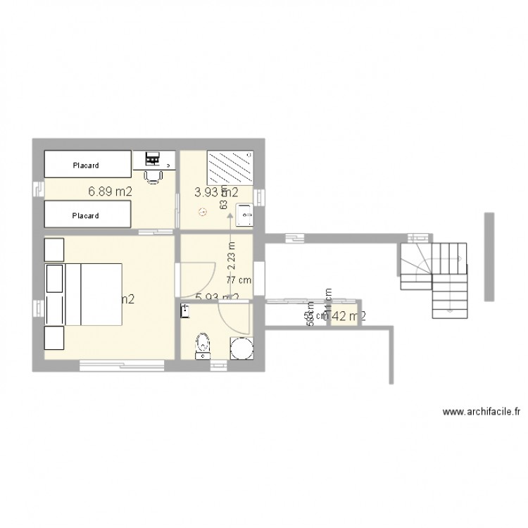 Garage Suite Parentale  EN parellele. Plan de 0 pièce et 0 m2