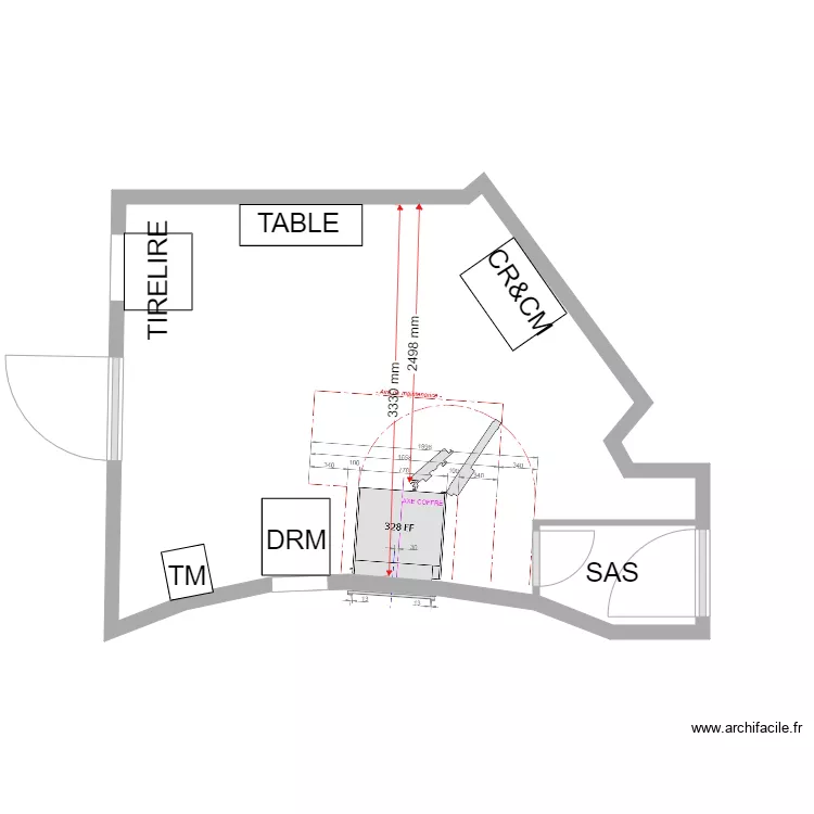 plan de masse existant vence 328. Plan de 