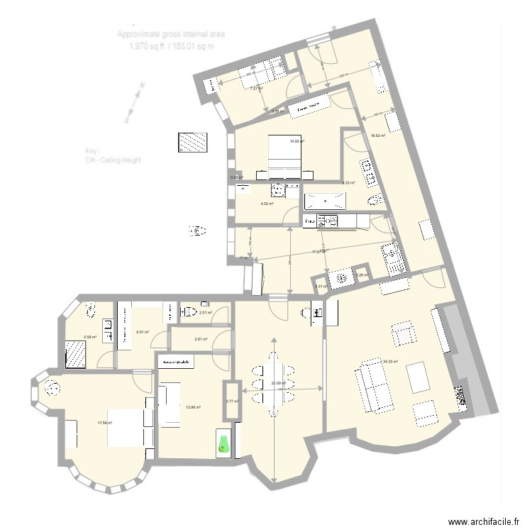 FitzJames 17. Plan de 0 pièce et 0 m2