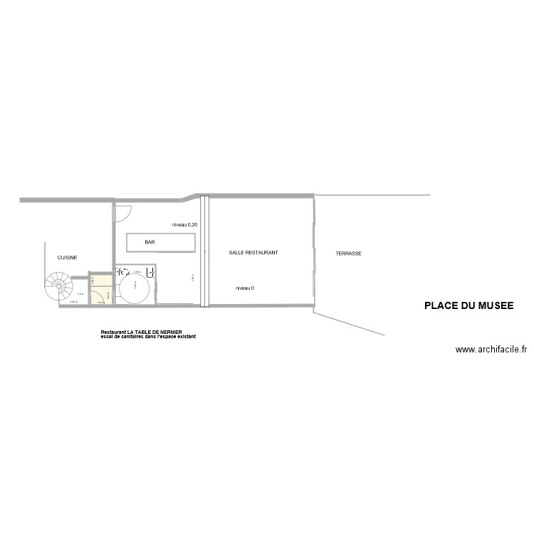 sanitaires 3. Plan de 0 pièce et 0 m2