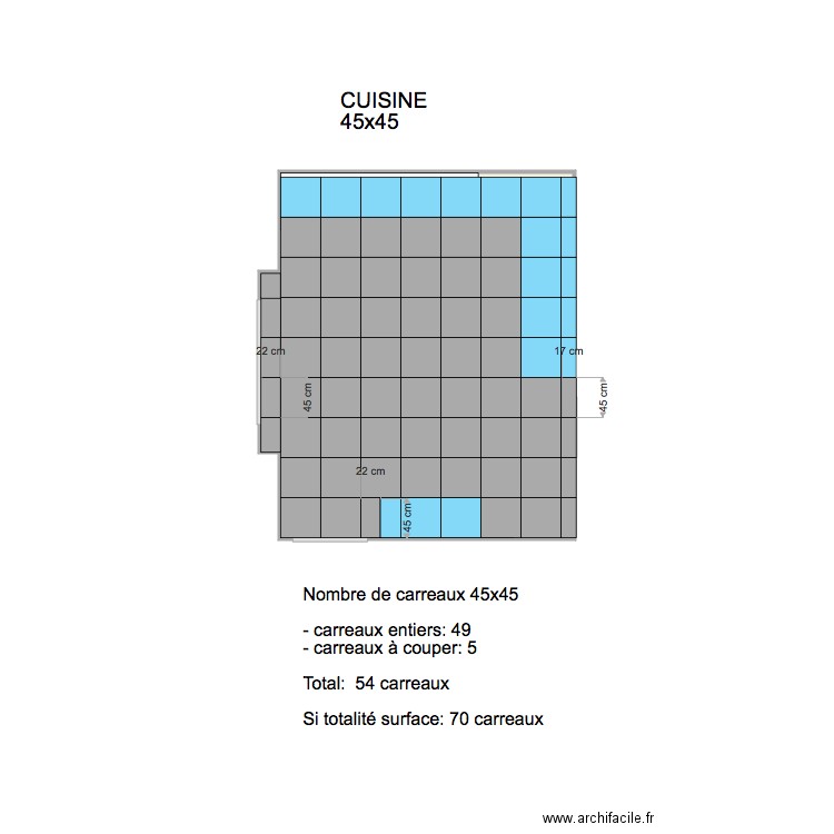 cuisine 45x45. Plan de 0 pièce et 0 m2