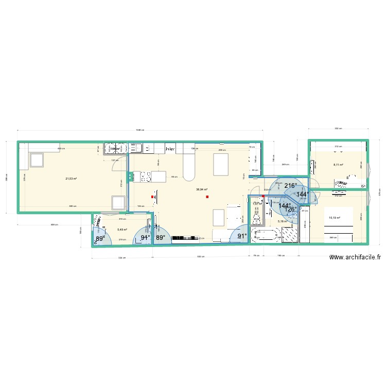 VERSION FINALE grand salon 2. Plan de 8 pièces et 91 m2