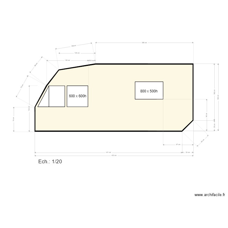 Aménagement CampingCar COUPE. Plan de 0 pièce et 0 m2