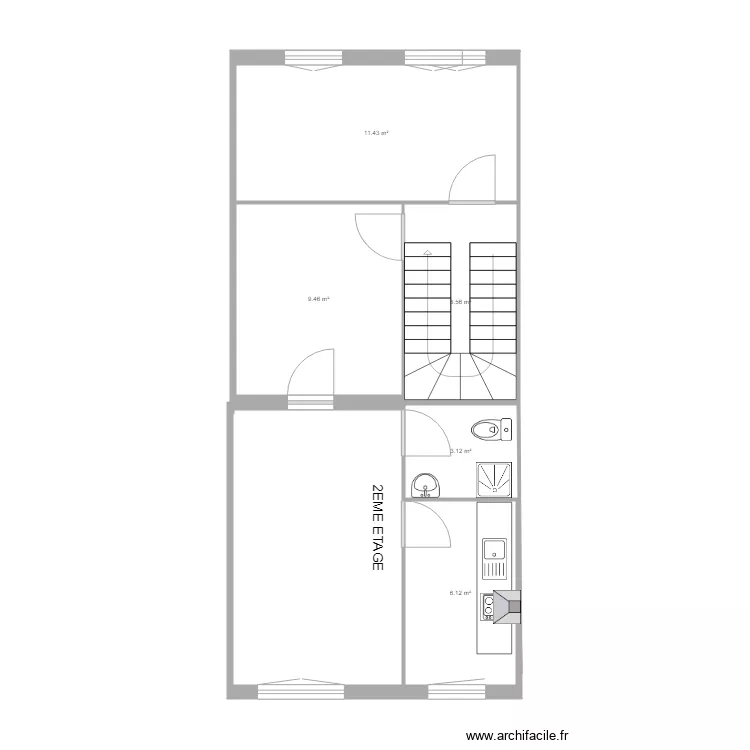 MUBARAK 1070 2EME. Plan de 