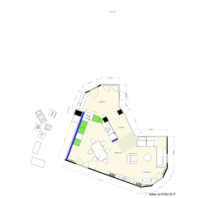 cuisine nouveau 2138ok. Plan de 0 pièce et 0 m2