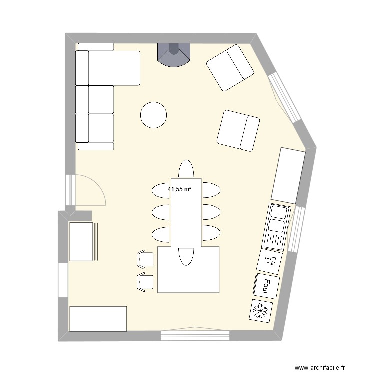 chaucre. Plan de 0 pièce et 0 m2