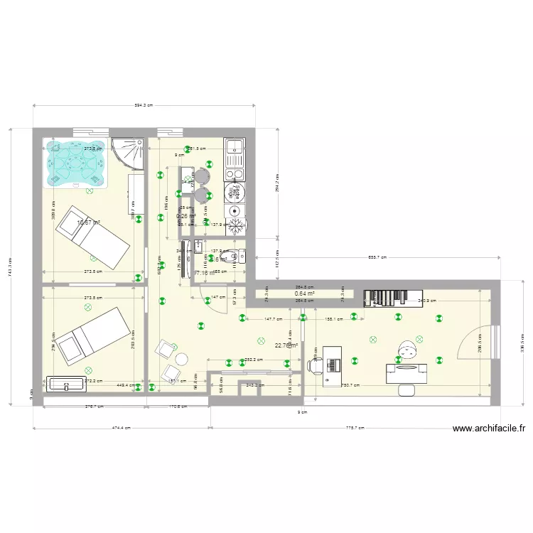 ENSO maison de beaute222. Plan de 