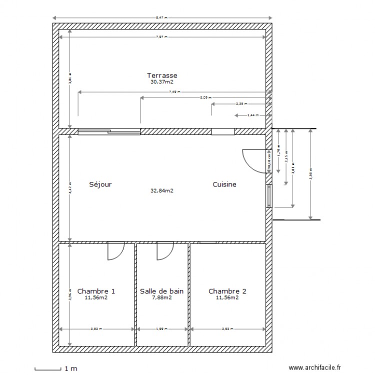 plan du projet. Plan de 0 pièce et 0 m2