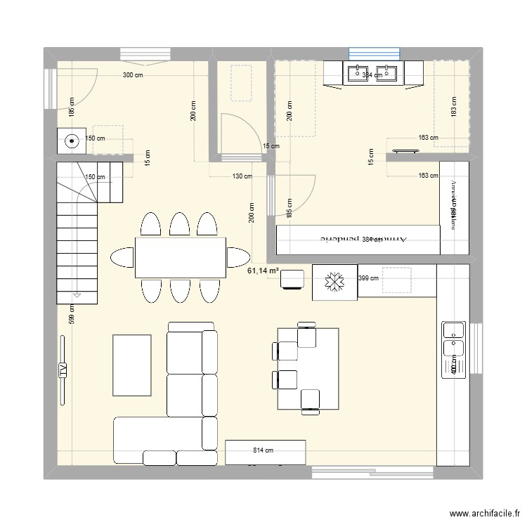 rdc maison 1. Plan de 0 pièce et 0 m2