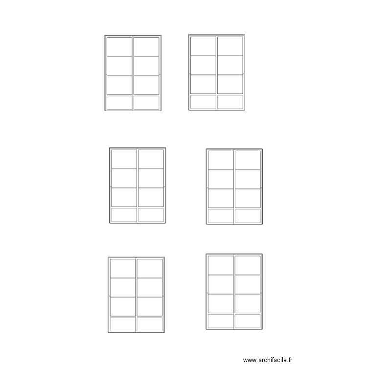 façade gabillon. Plan de 0 pièce et 0 m2