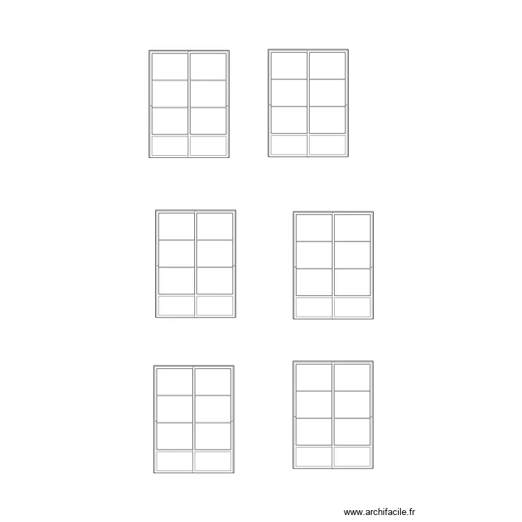 fa&ccedil;ade gabillon. Plan de 