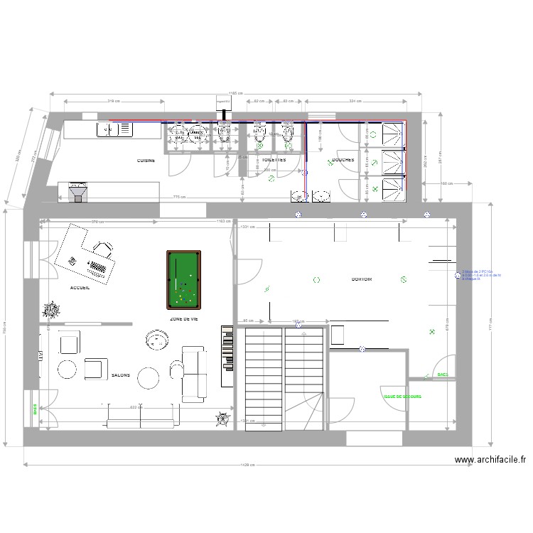 Centre hébergement touristique PROJET 3. Plan de 0 pièce et 0 m2