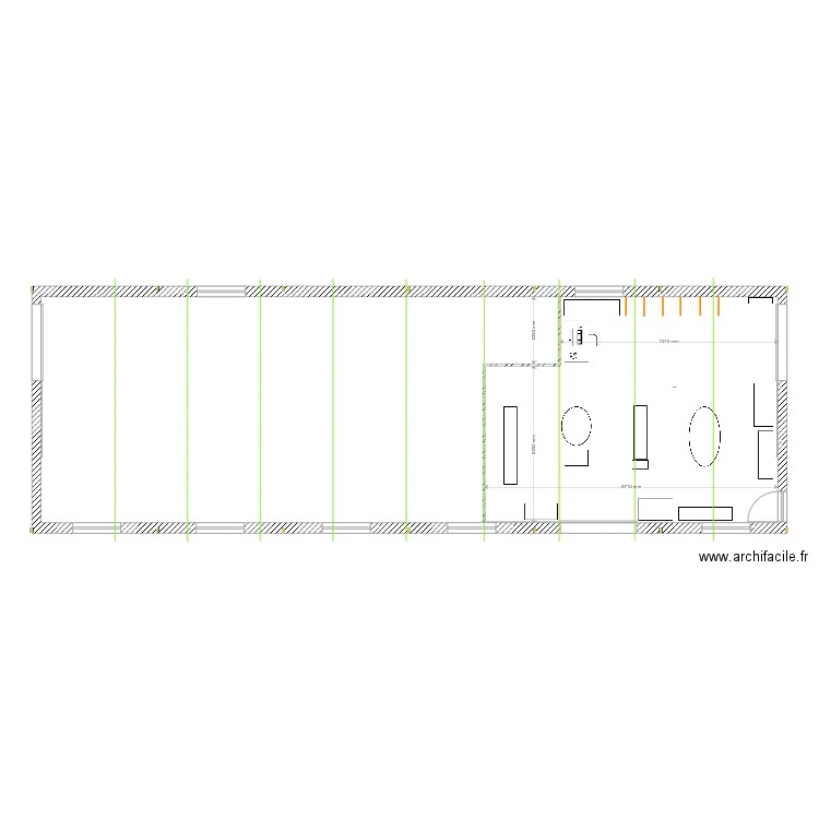 plan complet atelier et plancher. Plan de 0 pièce et 0 m2