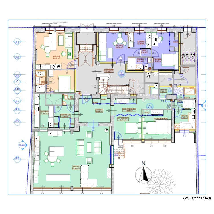 RDC. Plan de 0 pièce et 0 m2