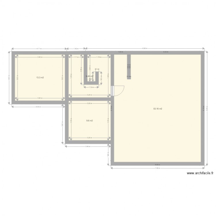 etage maison 50 ru louis billant. Plan de 0 pièce et 0 m2