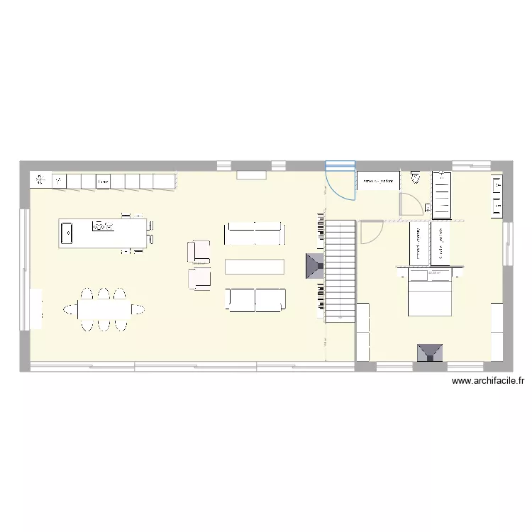 Nouvelle maison de luxe. Plan de 