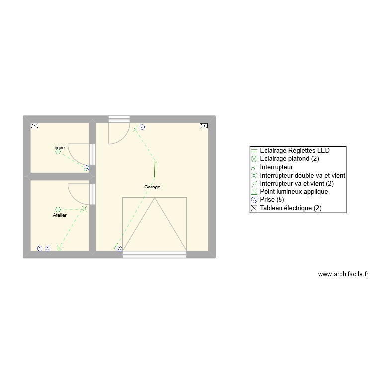 garage M Durand. Plan de 0 pièce et 0 m2