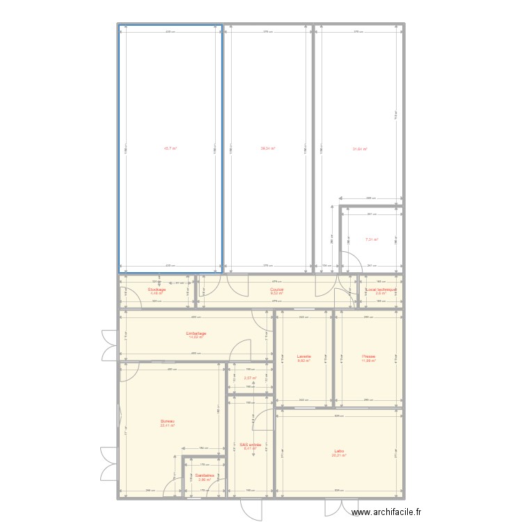 fromagerie v10. Plan de 15 pièces et 233 m2