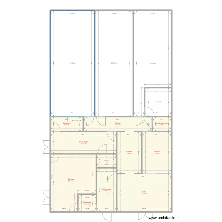 fromagerie v10. Plan de 