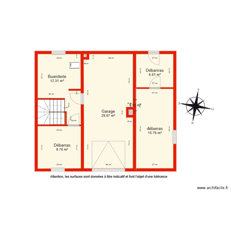 BI 5063 Sous sol côté. Plan de 0 pièce et 0 m2