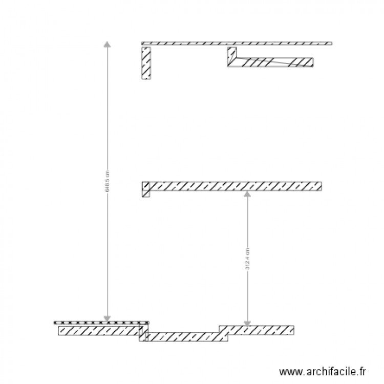 PLAN ALTIMETRIE MONTE CHARGE. Plan de 0 pièce et 0 m2