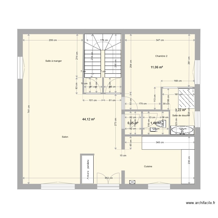 RDC ABLEIGES GRANDE MAISON. Plan de 0 pièce et 0 m2