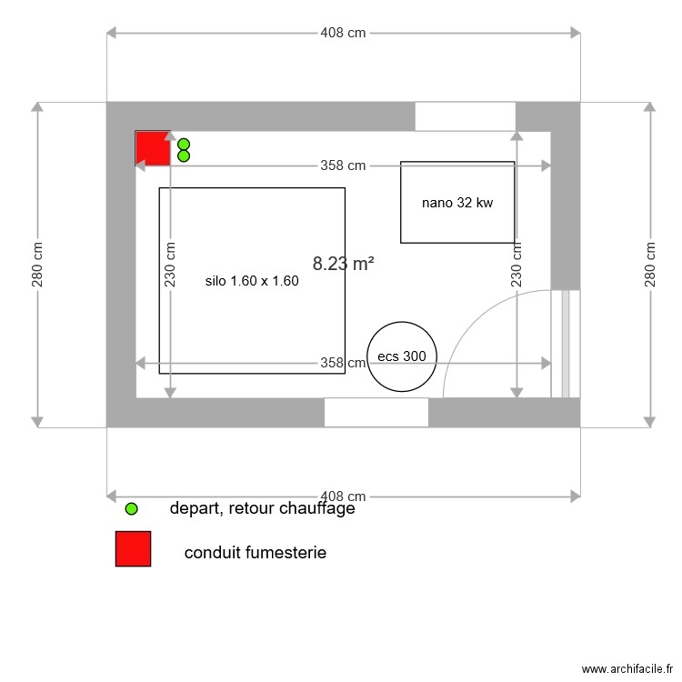 chaufferie 2. Plan de 0 pièce et 0 m2