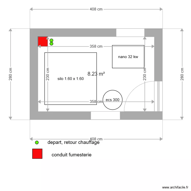 chaufferie 2. Plan de 