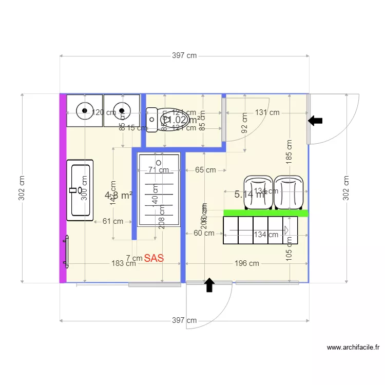 sdb FUTUR PROJET marianne solution 2. Plan de sdb FUTUR PROJET marianne solution 2. Plan de