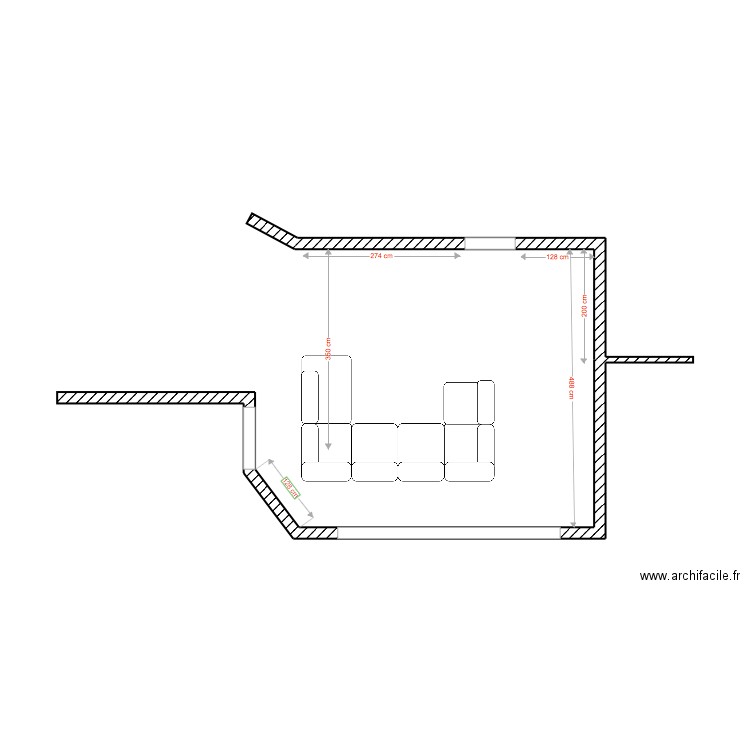 Salon  Guadeloupe. Plan de 0 pièce et 0 m2