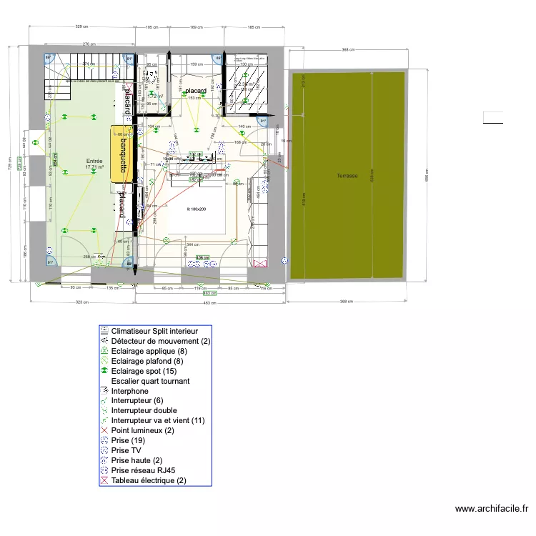 Rdc castro placard. Plan de Rdc castro placard. Plan de