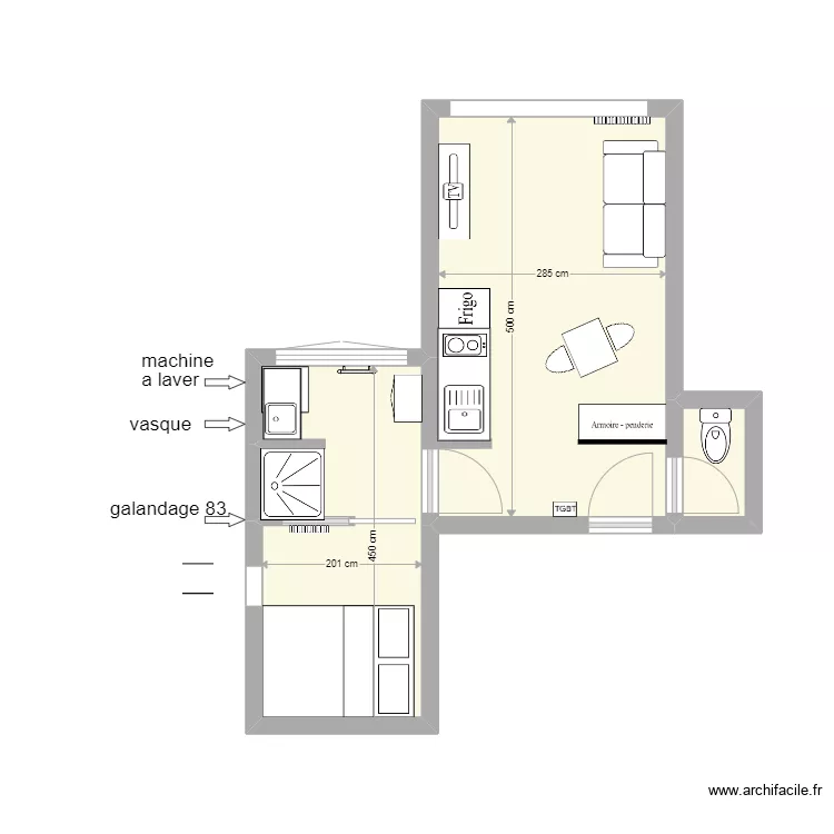 Studio st maur 24m2 3. Plan de Studio st maur 24m2 3. Plan de