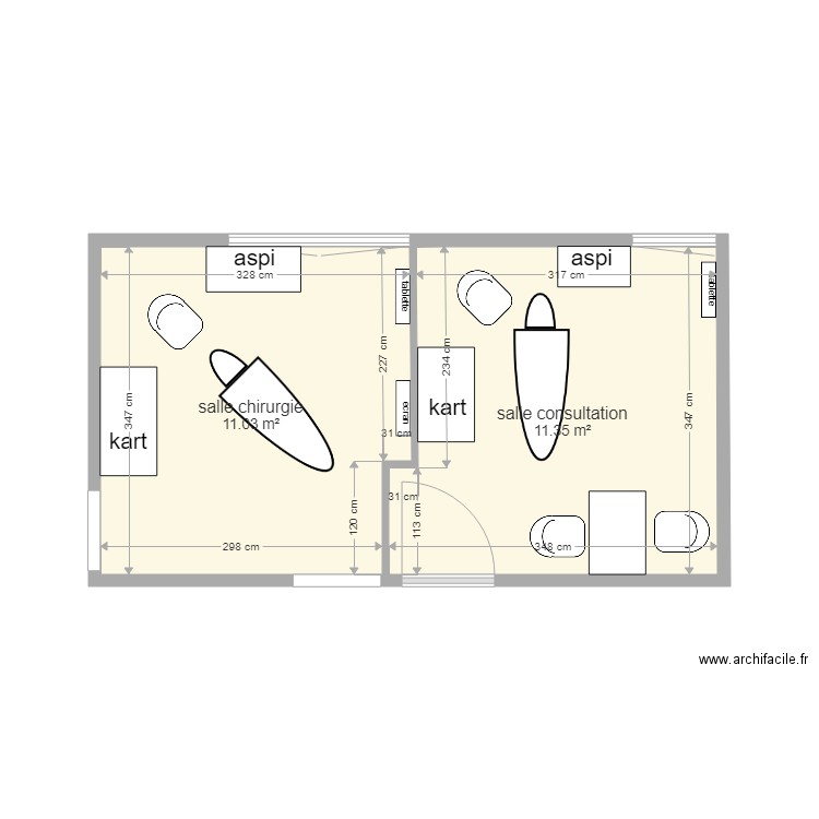 cabinet dentaire. Plan de 0 pièce et 0 m2